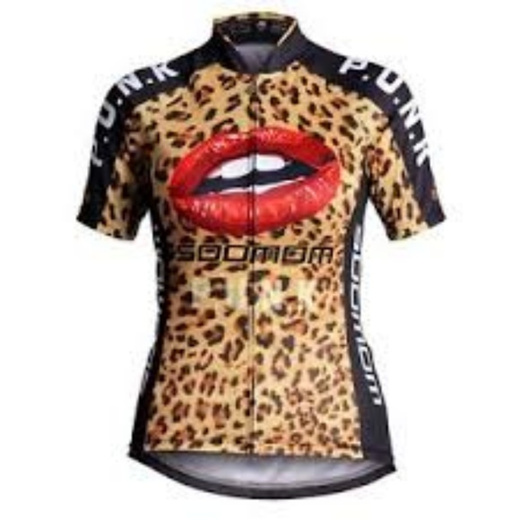 leopard cycling jersey